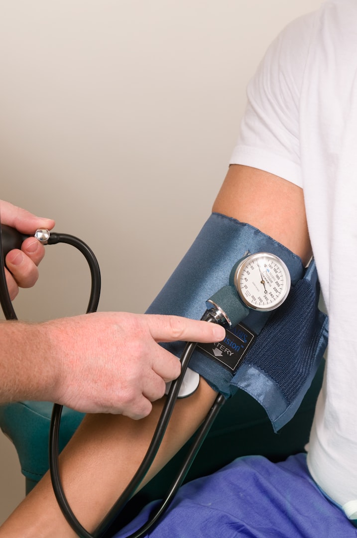 Blood Pressure Cuff on Arm